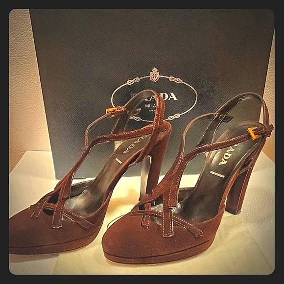 PRADA Suede Pumps - Picture 1 of 5